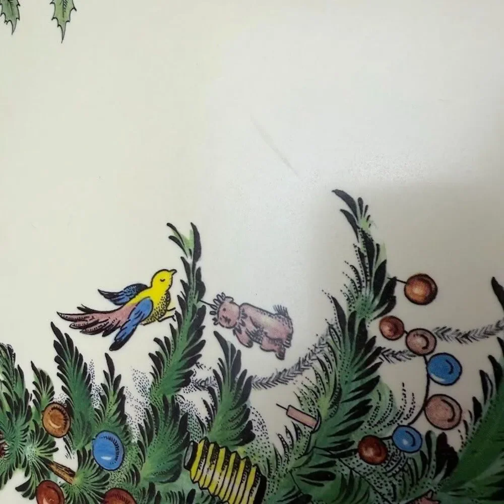 Set of 4 Spode Christmas Tree Cork & Acrylic Finish 16x12 Placemats Made England